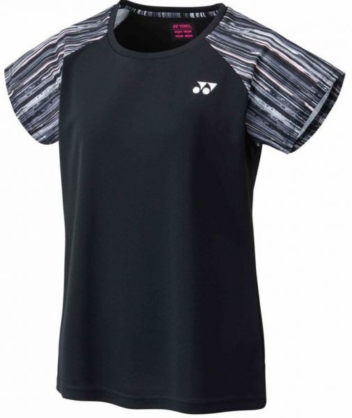Tenisa T-krekls sievietēm Yonex T-Shirt Ladies - black