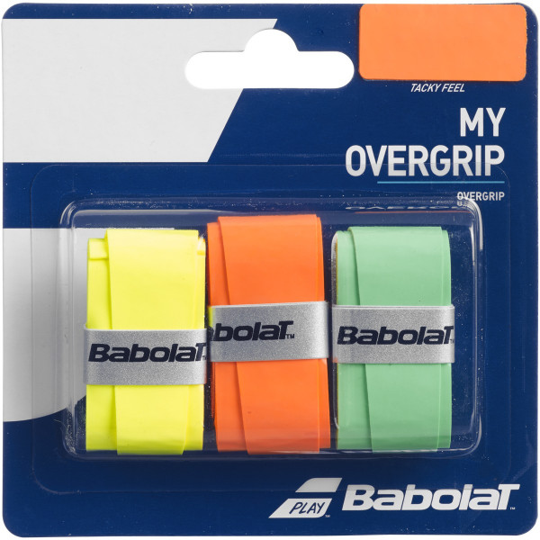  Babolat My Overgrip fluo orange/green/yellow 3P