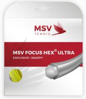 Tenisz húr MSV Focus Hex Ultra (12 m) - neon yellow