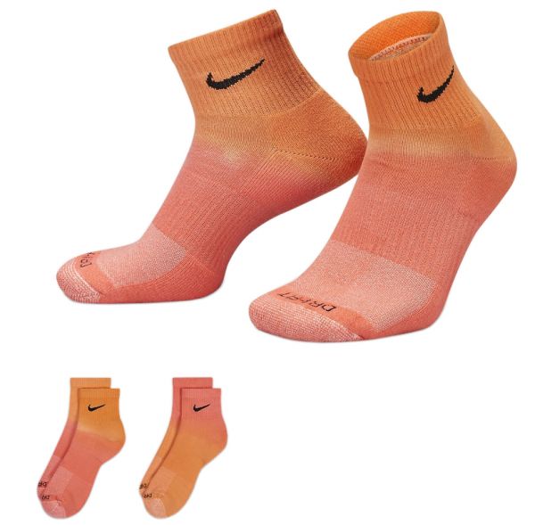Calzini da tennis Nike Everyday Plus Cushioned Ankle Socks 2P - multicolor