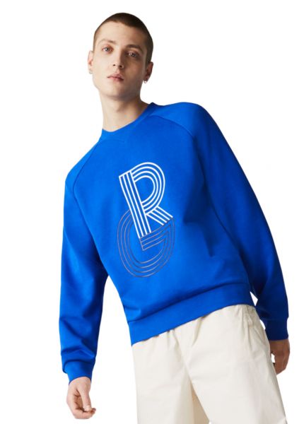 Herren Tennissweatshirt Lacoste Men's SPORT Sweatshirt - blue/whie/blue
