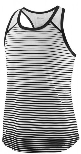 Girls' T-shirt Wilson G Team Striped Tank - black/white