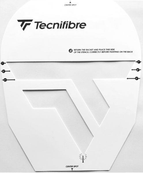  Tecnifibre Stencil TF Logo Squash
