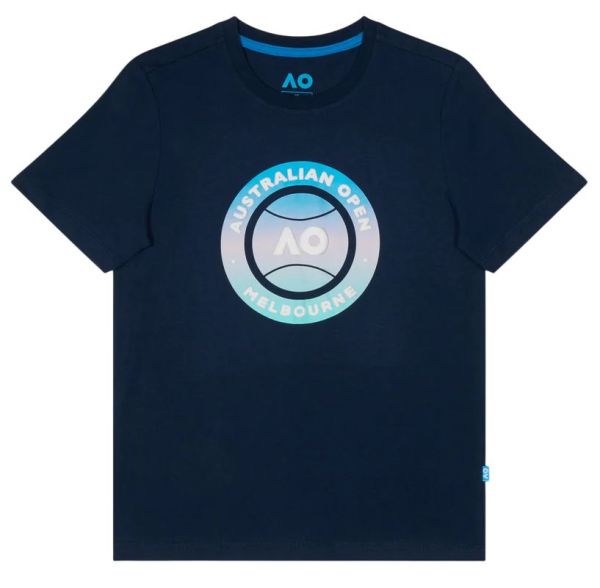 Boys' t-shirt Australian Open Round Logo - Blue