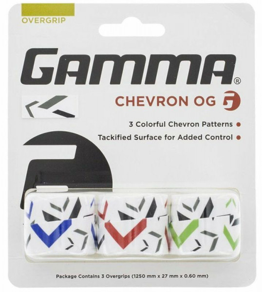 Tenisa overgripu Gamma Chevron OG 3P