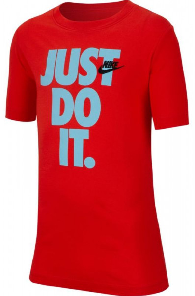  Nike B NSW Tee Just Do It Stack - habanero red/photo blue