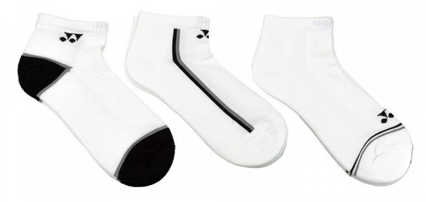 Tennisesokid  Yonex Low Cut Socks 3P - white