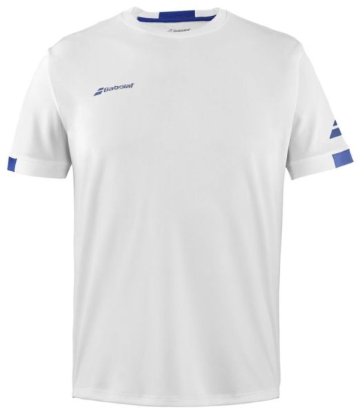 Herren Tennis-T-Shirt Babolat Play Crew Neck Tee Men - white/white