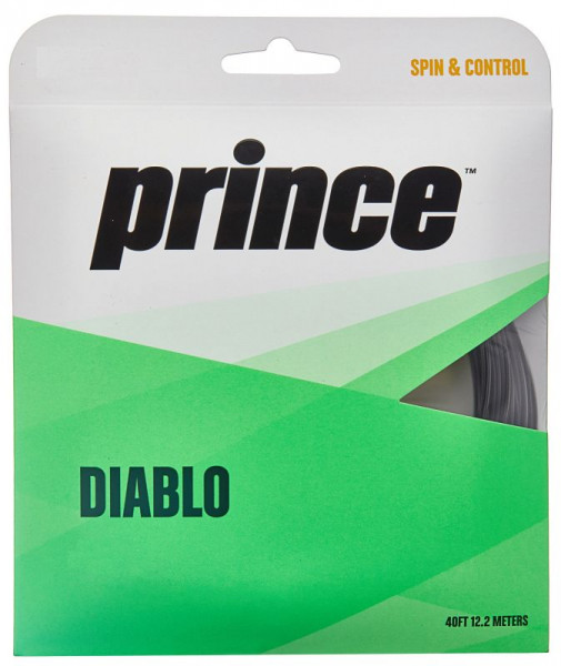 Tennis-Saiten Prince Diablo (12 m) - black
