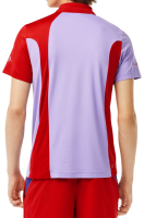 Мъжка тениска с якичка Lacoste SPORT Novak Djokovic Regular Fit Colorblock Polo - red/purple Мъжка тениска с якичка Lacoste SPORT Novak Djokovic Regular Fit Colorblock Polo - red/purple
