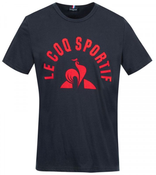 Camiseta para hombre Le Coq Sportif BAT Tee SS No.2 M - sky captain/tech red