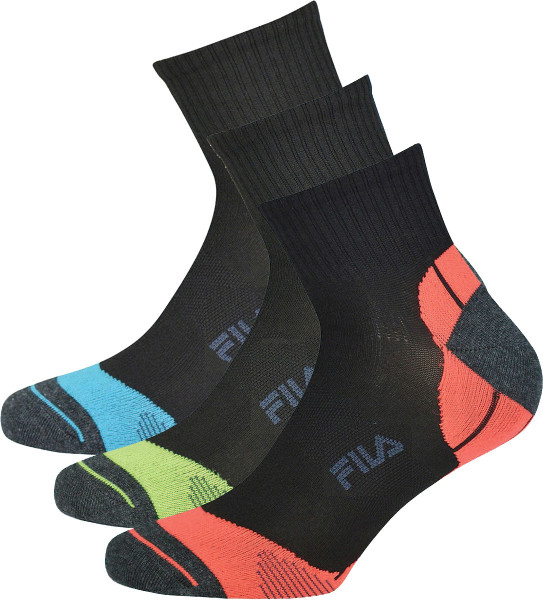 Tennisesokid  Fila Calza Socks 3P - shock black