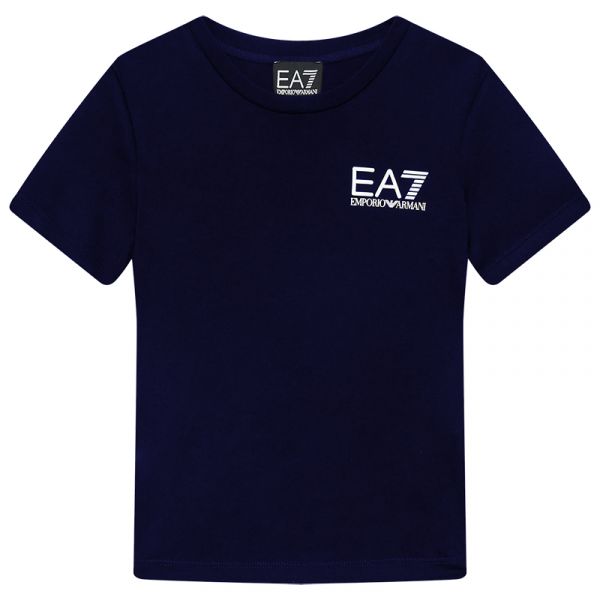 Maglietta per ragazzi EA7 Boys Jersey T-shirt - navy blue