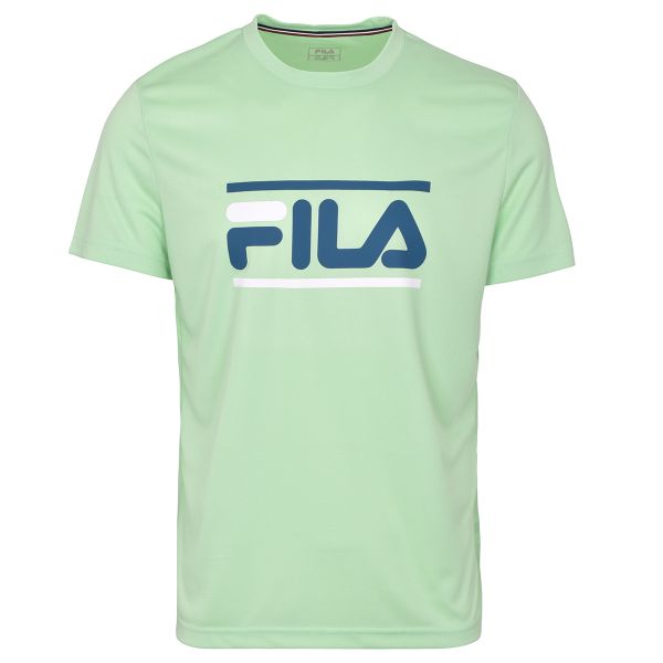 Herren Tennis-T-Shirt Fila T-Shirt Emilio - green ash