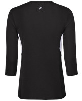 Ženska majica dugih rukava Head Club Tech 3/4 Shirt W - black Ženska majica dugih rukava Head Club Tech 3/4 Shirt W - black