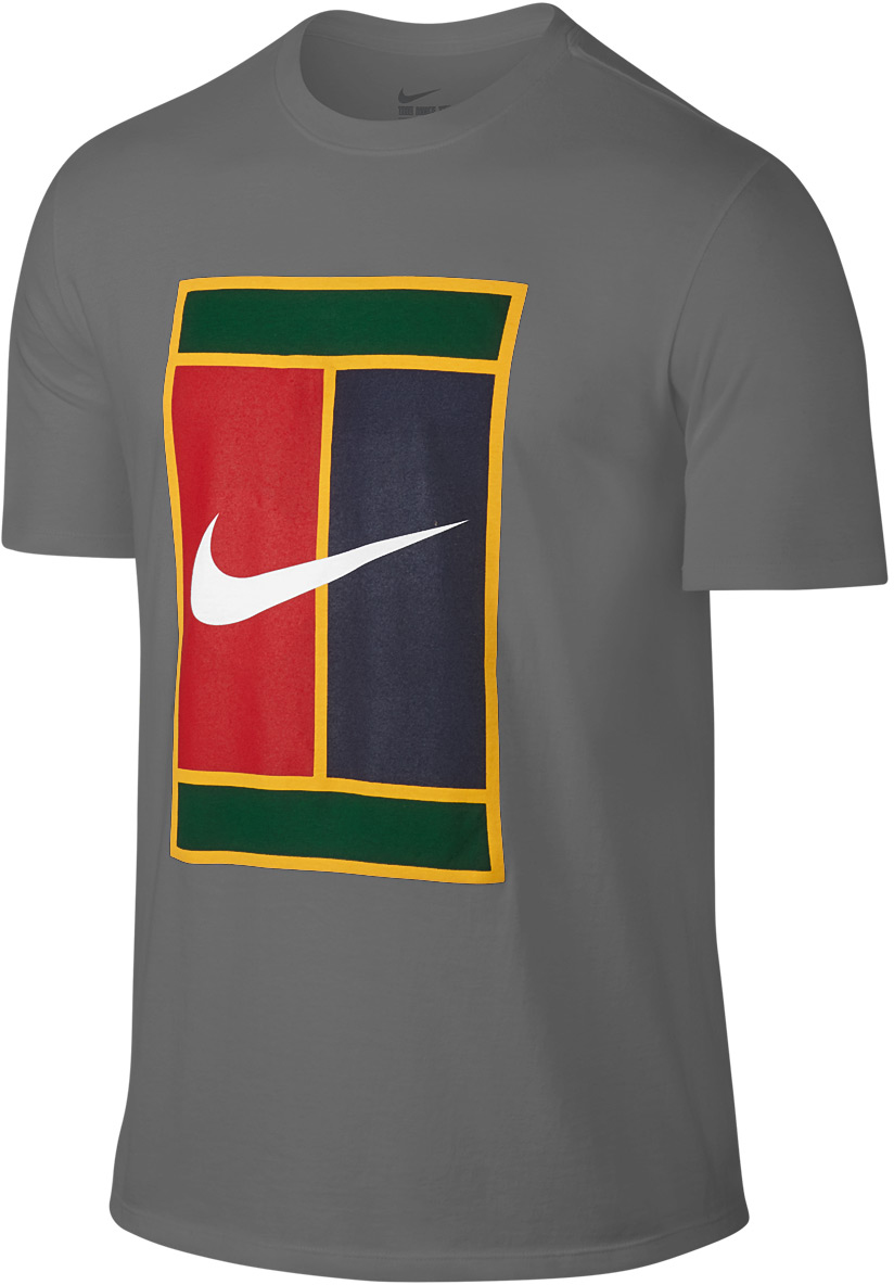 nike tennis court logo t shirt