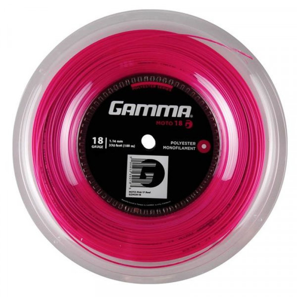 Tennis String Gamma MOTO (100 m) - pink