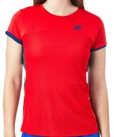 Tenisa T-krekls sievietēm Lotto Squadra III Tee - flame red