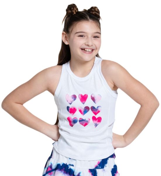 T-shirt pour filles Lucky in Love Girls The Berry Buzz In Love - Blanc