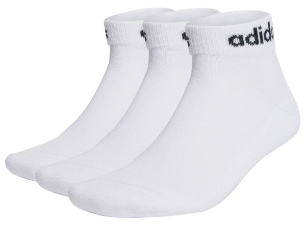 Socks Adidas Linear Ankle Socks Cushioned 3P - White