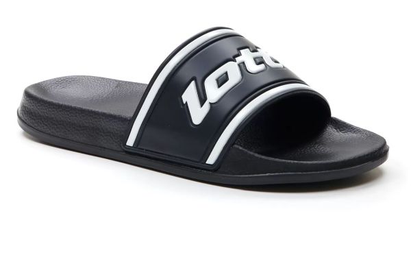 Chanclas Lotto Midway Slide - all black//all white