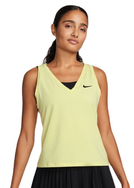 Top de tenis para mujer Nike Court Dri-Fit Victory Tank - luminous green/black