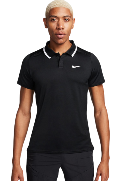 Ανδρικά Πόλο Μπλουζάκι Nike Court Dri-Fit Advantage Polo - black/white/white