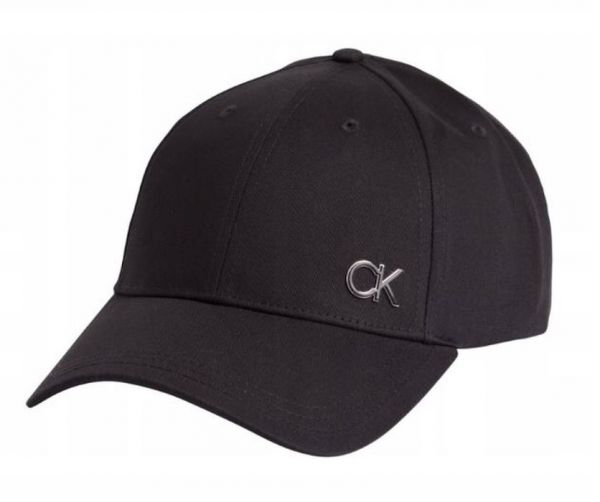 Gorra de tenis  Calvin Klein Bombed Metal BB Cap - black