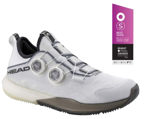 Chaussures de padel pour hommes Head Motion BOA Pro Padel - Blanc