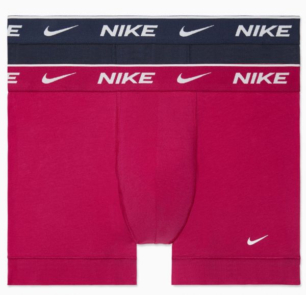 Bokserice Nike Everyday Cotton Stretch Trunk 2P - mystic hibiscus/obsidian