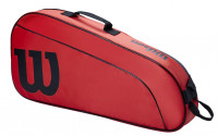 Tenis torba Wilson Junior Racket Bag - red/grey/black Tenis torba Wilson Junior Racket Bag - red/grey/black