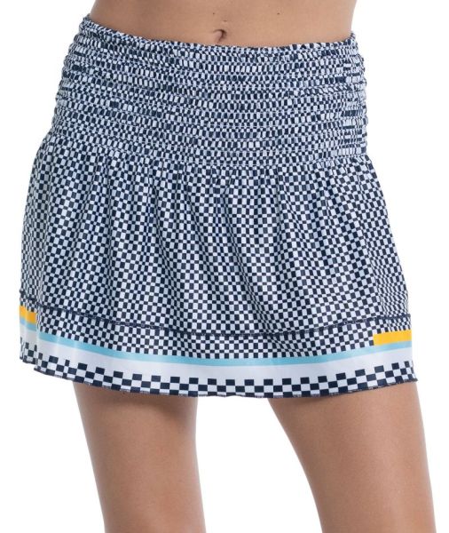 Falda de tenis para mujer Lucky in Love Cool Urbana Long Check Me Out Smock Skirt - midnight