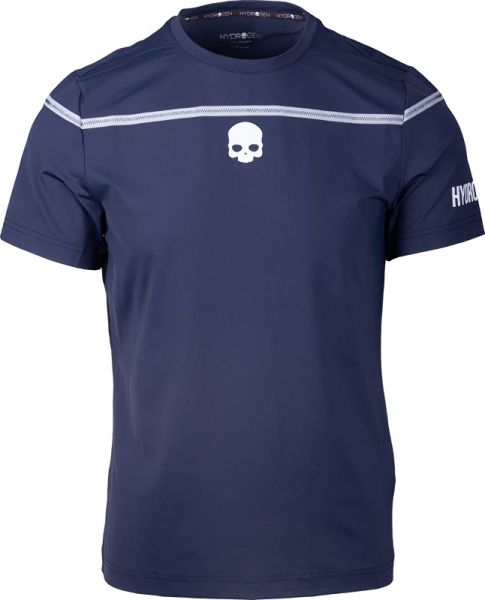 Męski T-Shirt Hydrogen Tennis Zig Zag Tape T-Shirt - Biały, Niebieski