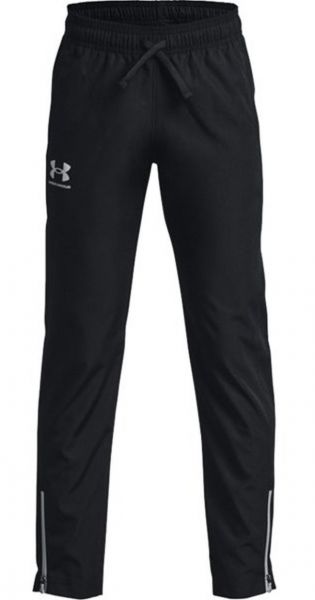 Pantalones para niño Under Armour Boys' Sportstyle Woven Pants - black/steel