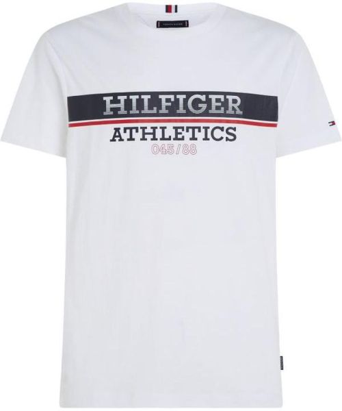 Męski T-Shirt Tommy Hilfiger Athletics Regular T-Shirt - white
