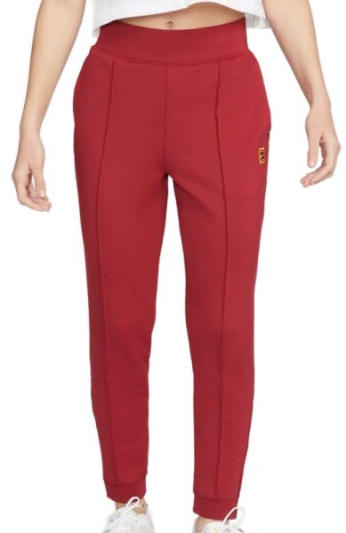 Дамски панталон Nike Court Dri-Fit Heritage Knit Pant W - pomegranate