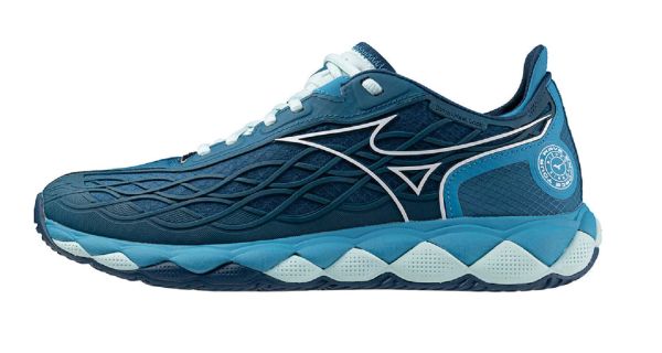 Chaussures de tennis pour hommes Mizuno Wave Enforce Tour AC - moroccan blue/white/blue
