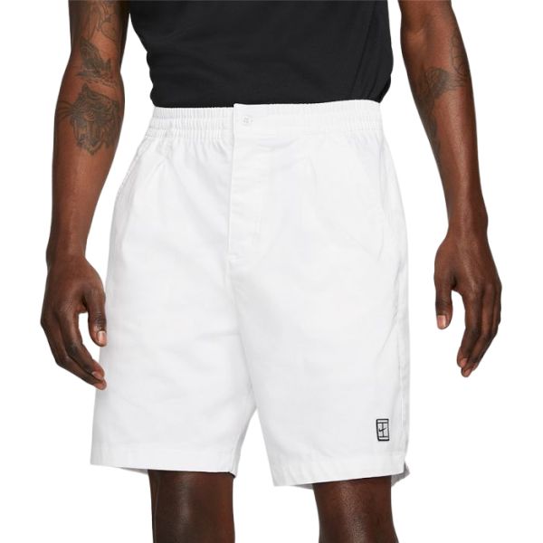 Męskie spodenki tenisowe Nike Court Heritage Short - white/white