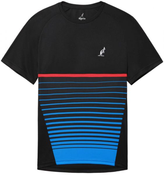 Herren Tennis-T-Shirt Australian Ace Logo T-Shirt - nero