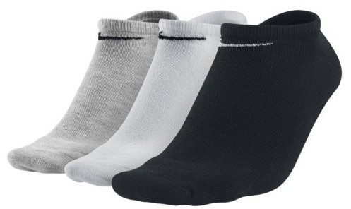Tennissocken Nike Value Cotton Cushioned No Show - 3 pary/black/white/grey