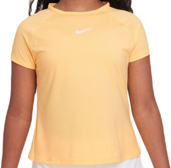 Girls' T-shirt Nike Dri-Fit Victory - citron pulse/citron pulse/white