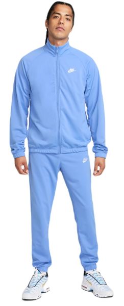 Herren Tennistrainingsanzug Nike Club Sportswear Sport Casual Track Suit - polar/white
