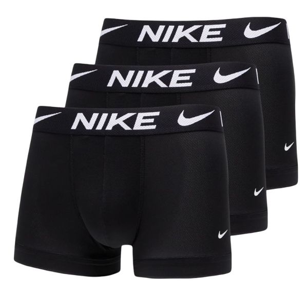 Męskie bokserki sportowe Nike Dri-Fit Advantage Micro Trunk 3P - black/black/black