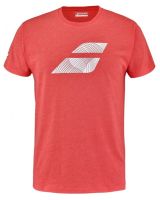 T-shirt da uomo Babolat Exercise Big Flag Tee Men - poppy red heather