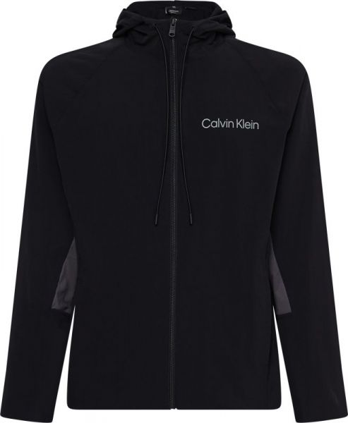 Herren Tennissweatshirt Calvin Klein WO Windjacket - black beauty