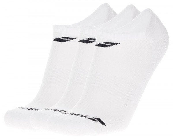 Socks Babolat Invisible 3 Pairs Pack Junior - white/white