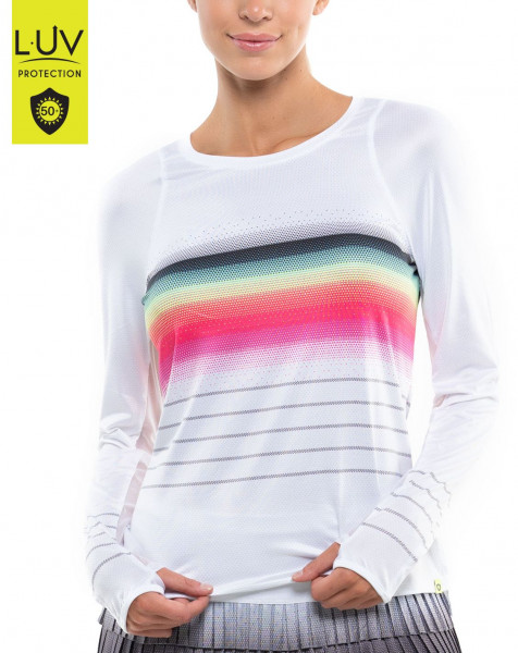 Ženska majica dugih rukava Lucky in Love Luv Prints Limitless Stripe L/S Women - multicolor