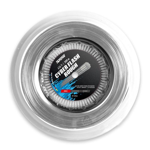 Тенис кордаж Topspin Cyber Flash Rough (200m) - silver