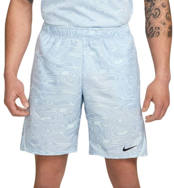 Pantaloncini da tennis da uomo Nike Court Victory 9in Short - glacier blue/glacier blue/black