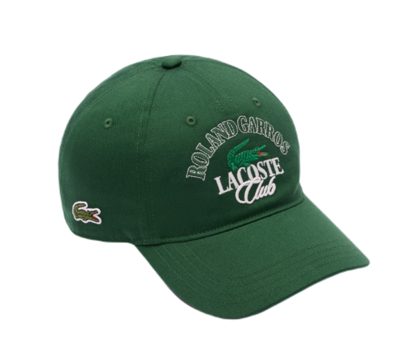 Čiapka Lacoste Roland Garros Edition Cap - Zelený